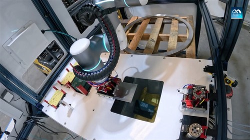 真空腔体边缘打磨抛光工作站